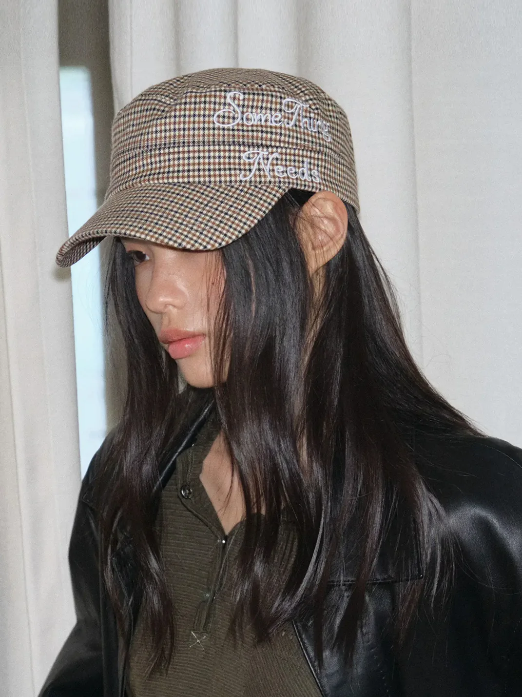 Something needs | Retro Plaid Cap