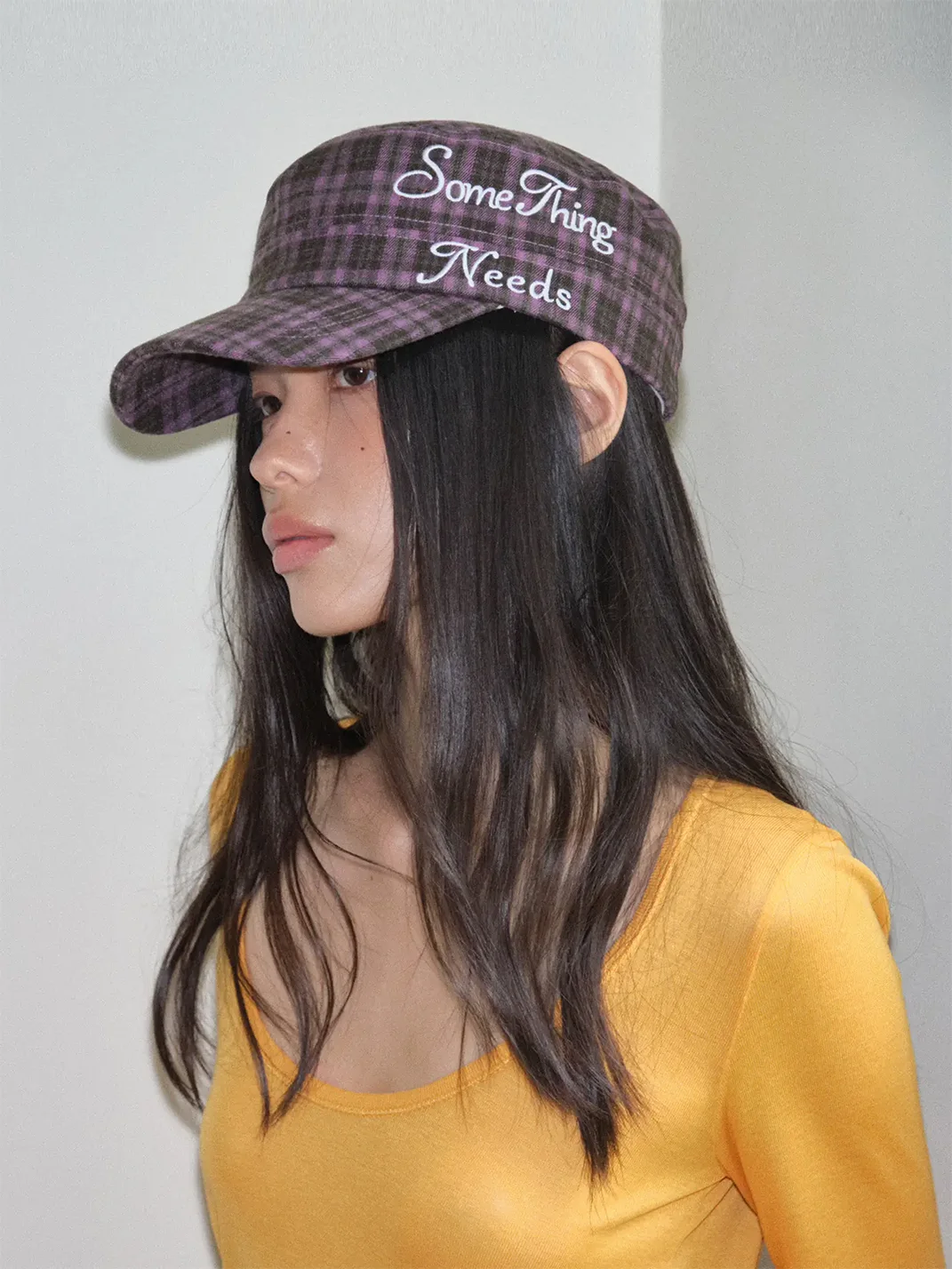 Something needs | Retro Plaid Cap