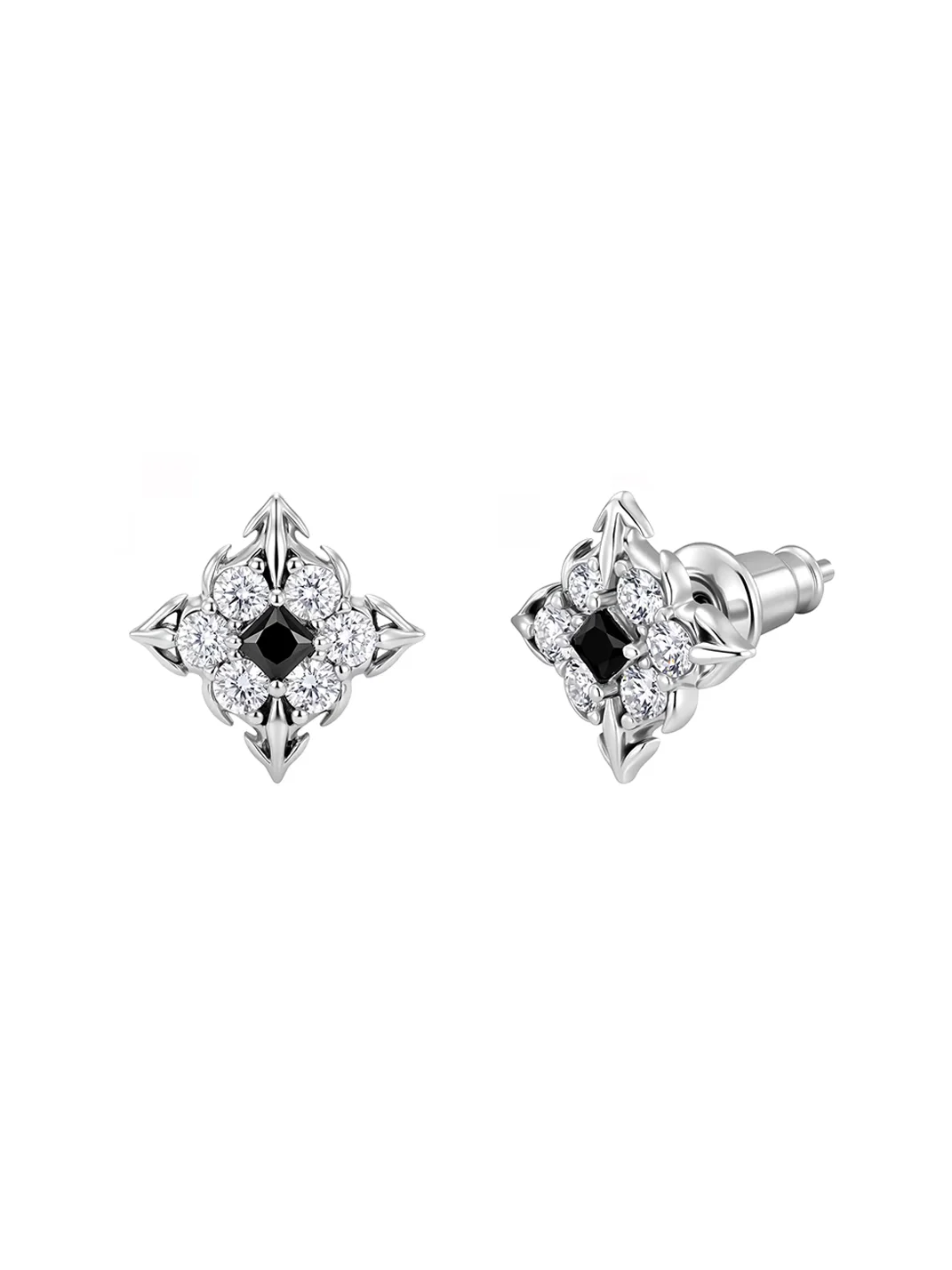 ICEGANG | Cross Flower Stud Earrings