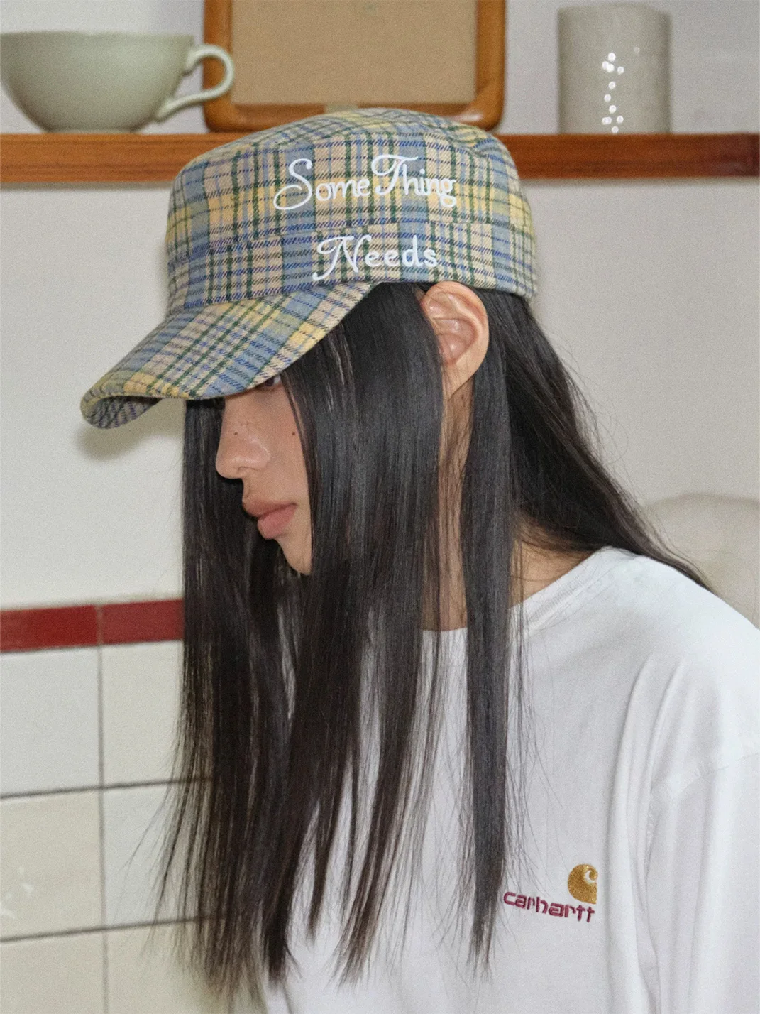 Something needs | Retro Plaid Cap