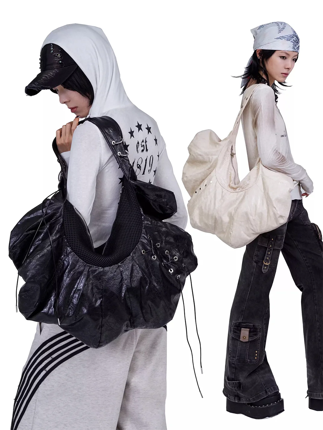 Antiphase | Cloud Shaped Ruched Shoulder Bag