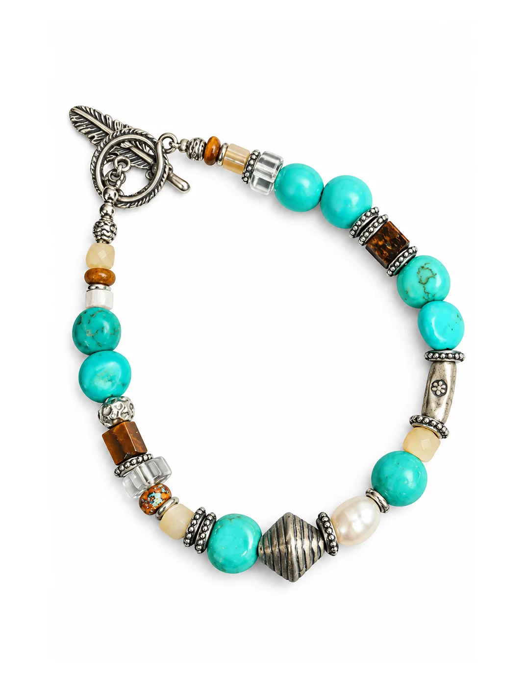 1sman | Two-Tone Pearl Beaded Bracelet
