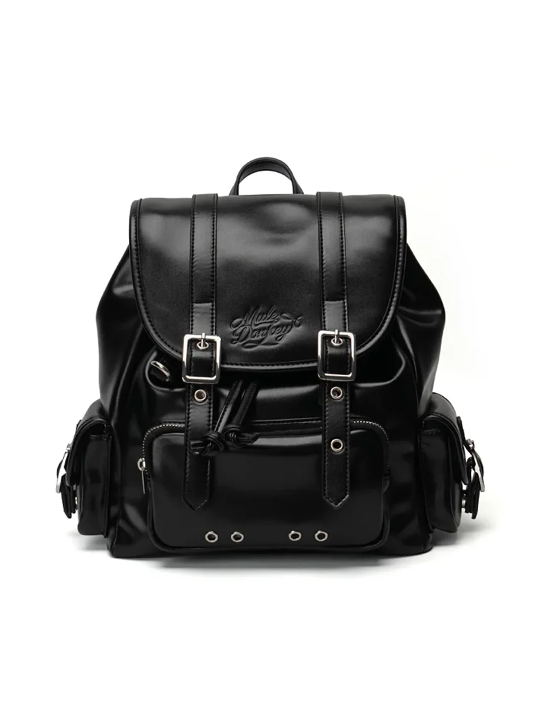 Mule Donkey | Black Flap Backpack