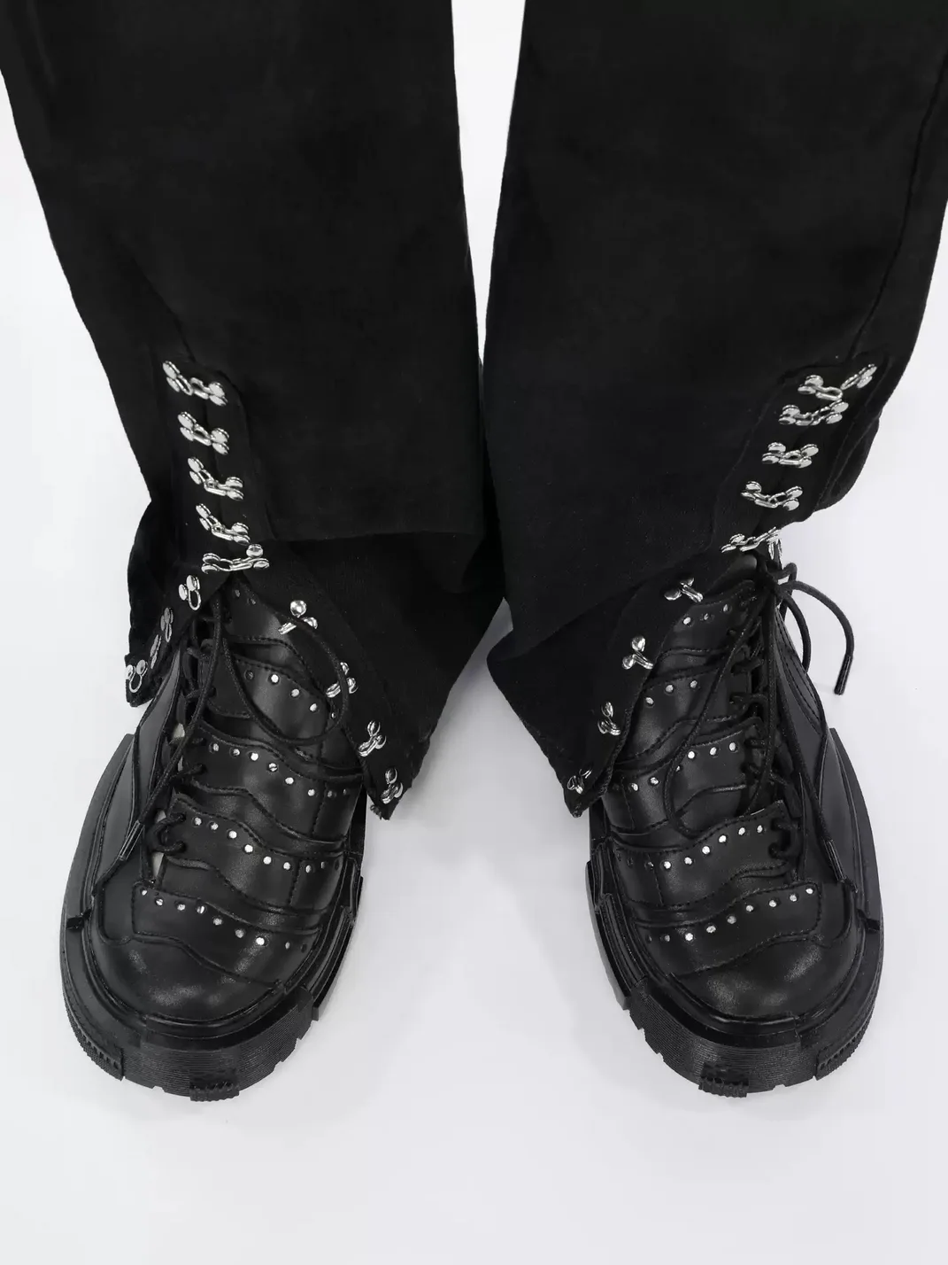 EMYLD | Black Chunky Derby Shoes