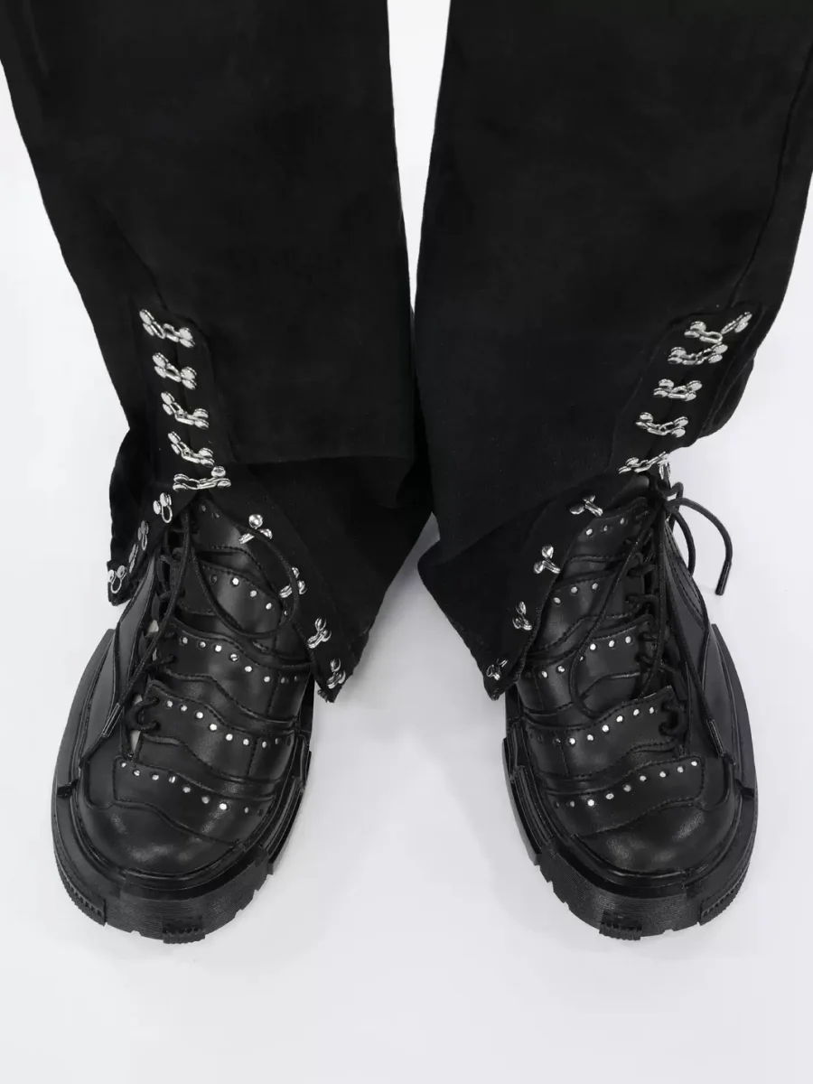 EMYLD | Black Chunky Derby Shoes - 3