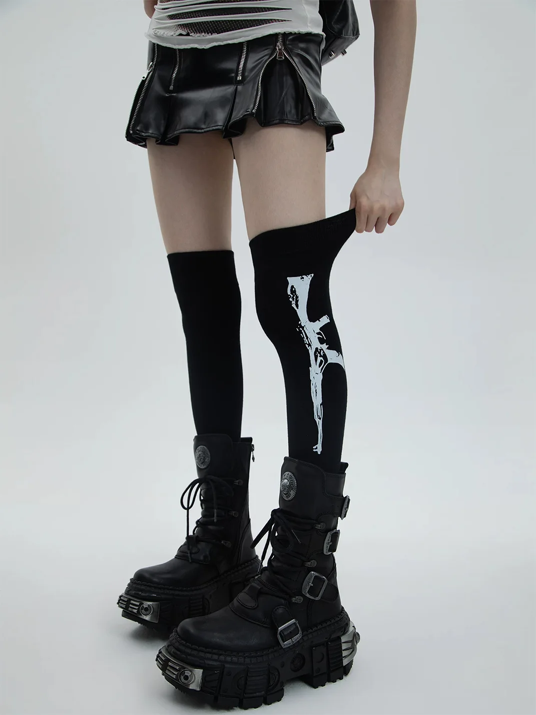 SS2L | Studded Sword Over-The-Knee Socks