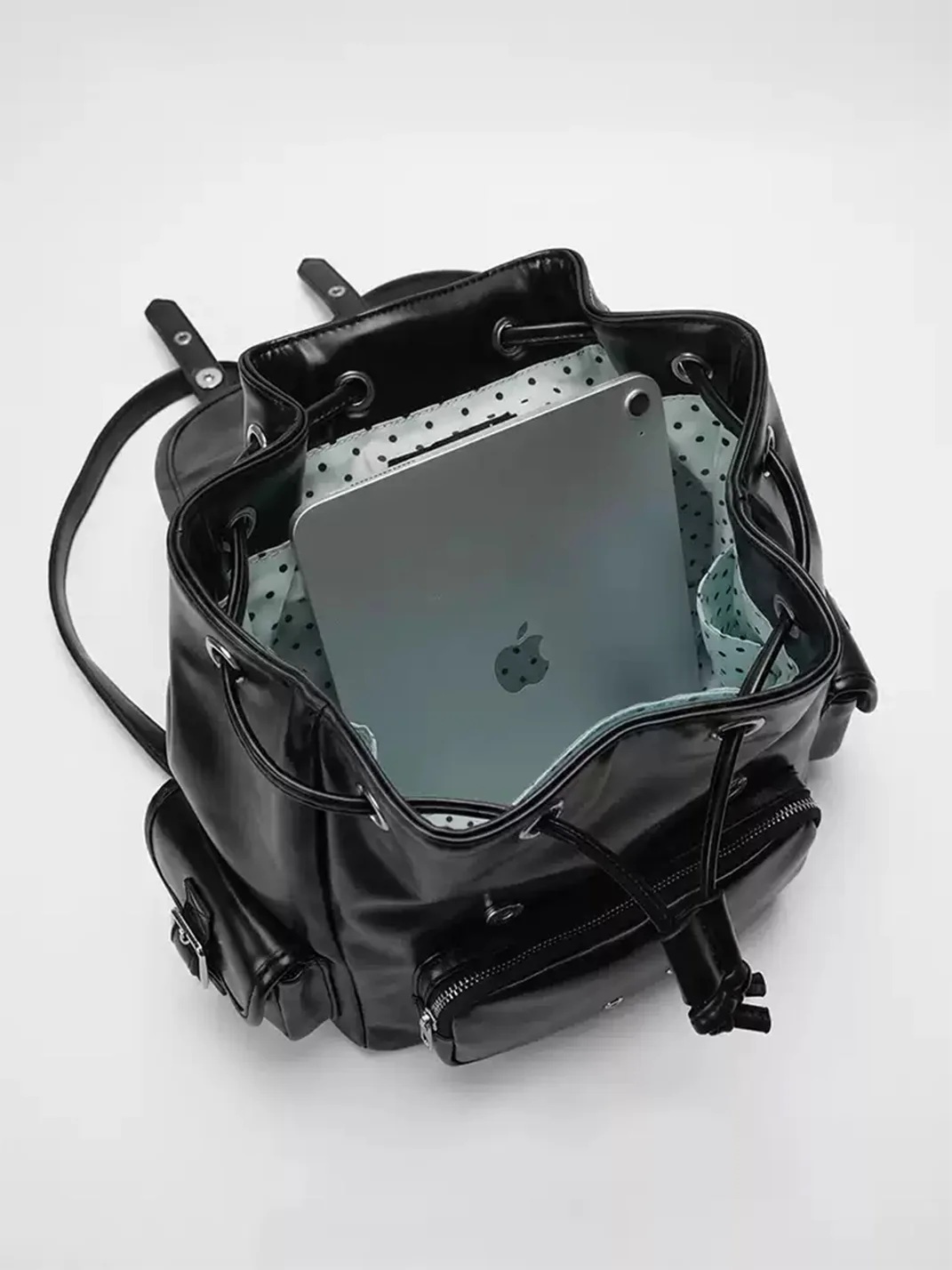 Mule Donkey | Black Flap Backpack