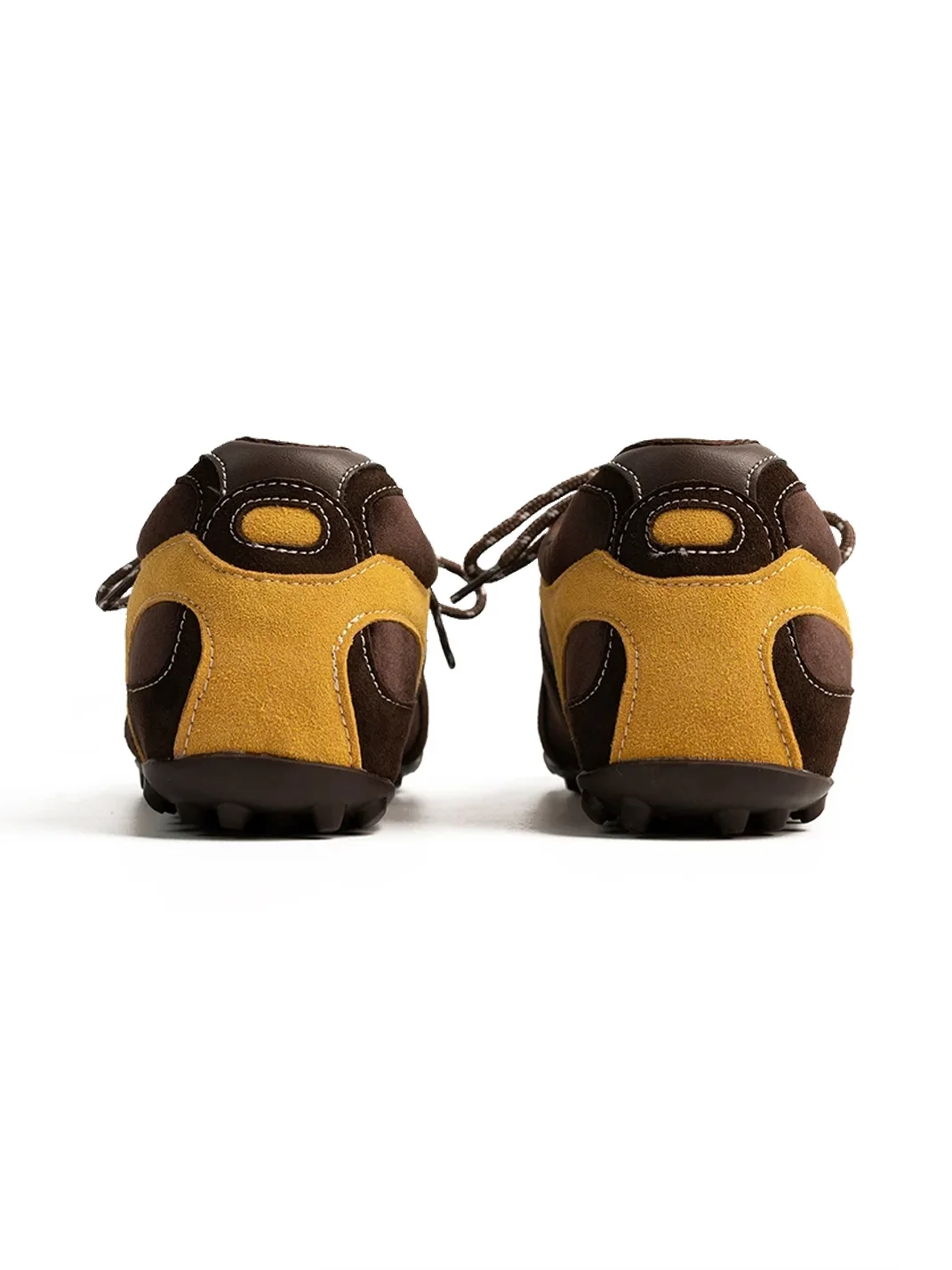 ZHUDAGE | Retro Leather Panel Sneakers