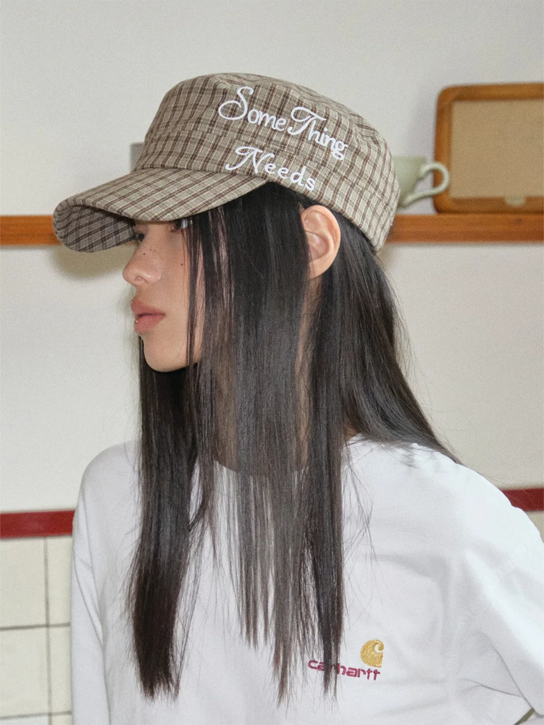 Something needs | Retro Plaid Cap