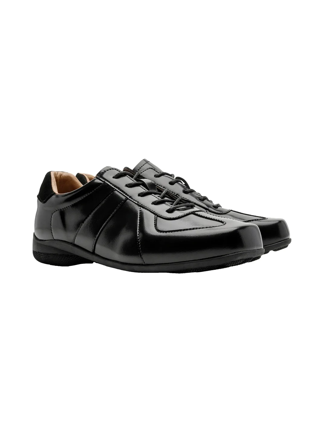 FGMM | Retro Square Toe Leather Derby Shoes
