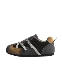 Jpoetry | Retro Colorblock Buckle Lace-Up Sneakers