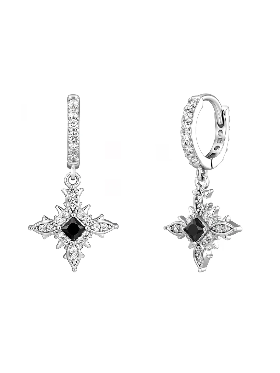 ICEGANG | Baroque Cross Star Drop Earrings