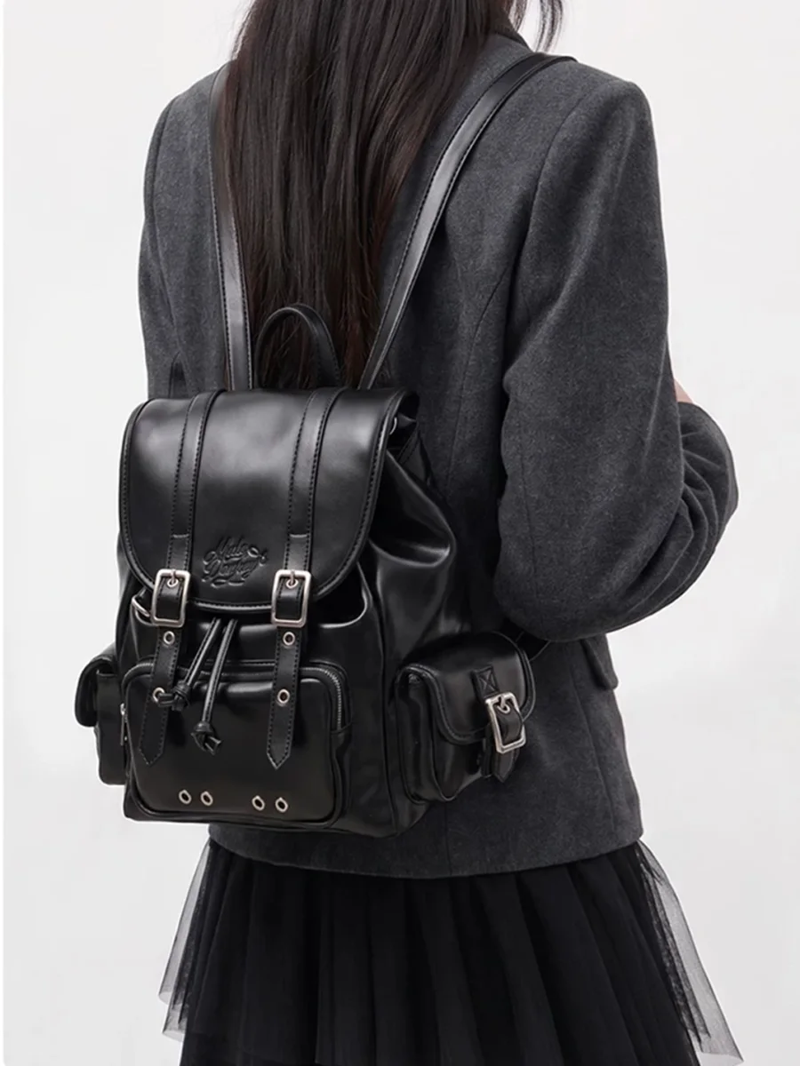 Mule Donkey | Black Flap Backpack - 2