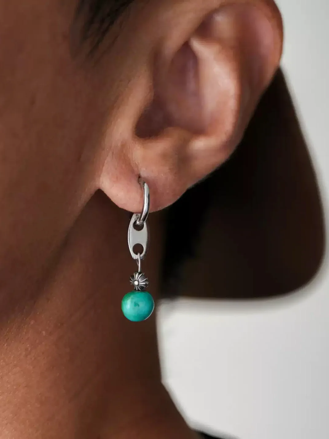 1sman | Vintage Ethnic Green Drop Earrings