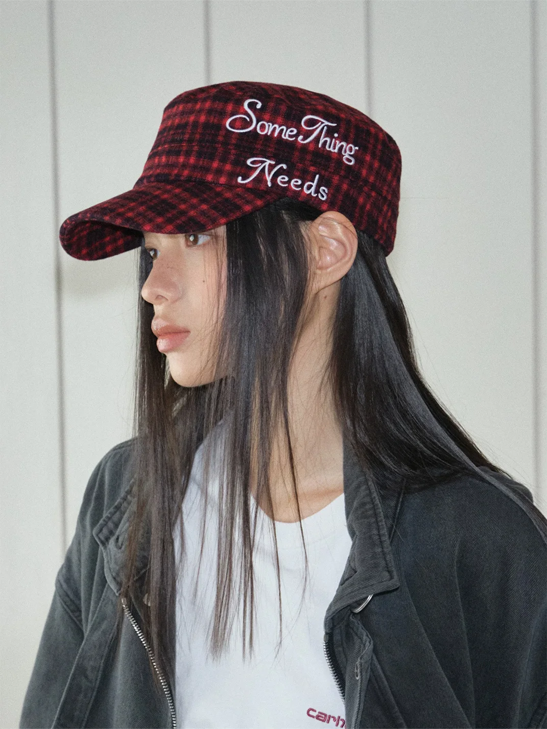 Something needs | Retro Plaid Cap