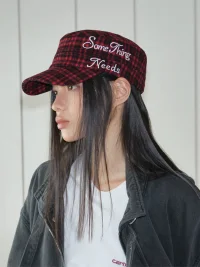 Something needs | Retro Plaid Cap