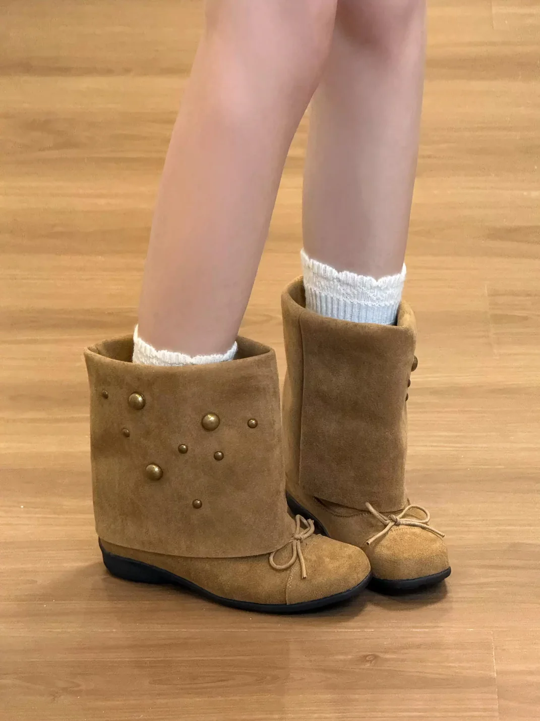 In lucky | Bow Western Short Boots