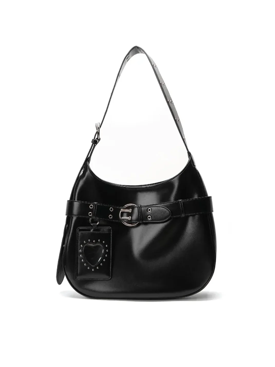 Mule Donkey | Black Biker Crossbody Shoulder Bag
