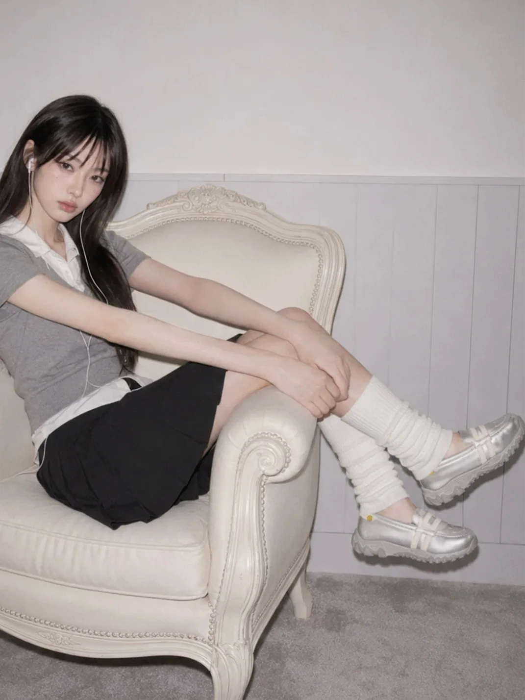 SMILEY | Retro Platform Slip-On Loafers