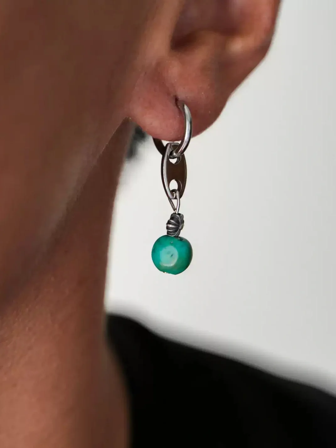 1sman | Vintage Ethnic Green Drop Earrings