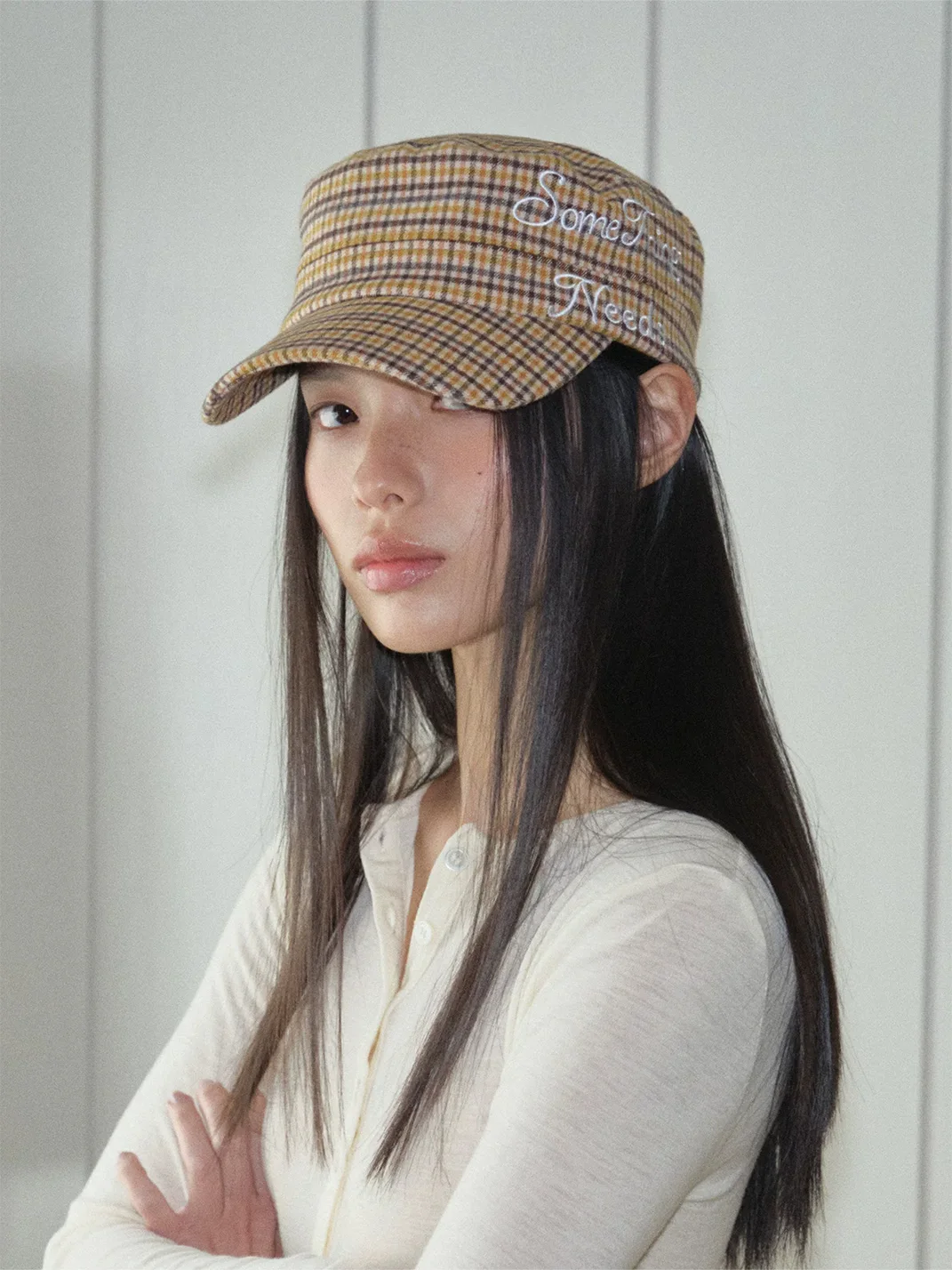 Something needs | Retro Plaid Cap