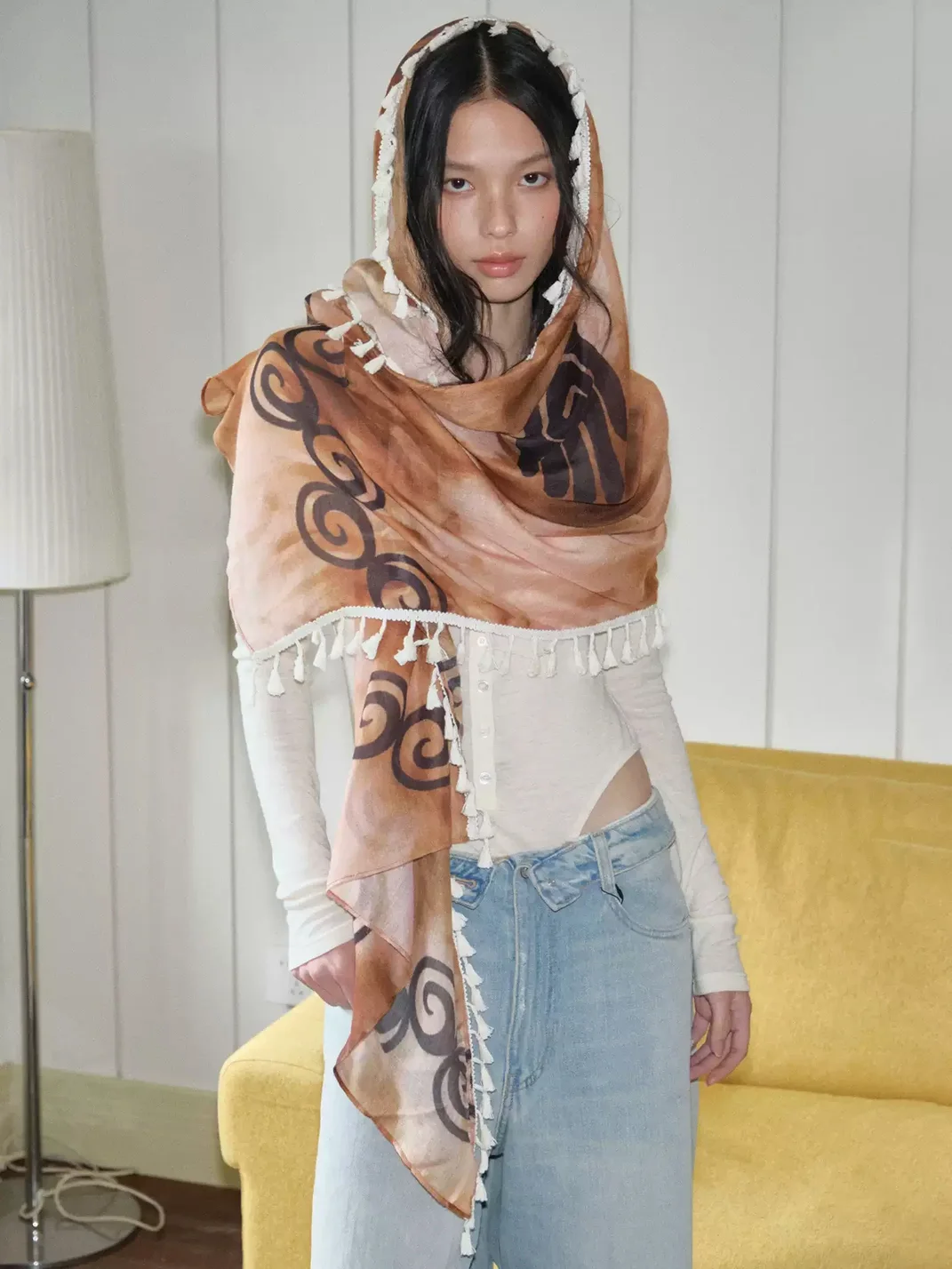 Something needs | Totem Tie-Dye Long Scarf Shawl