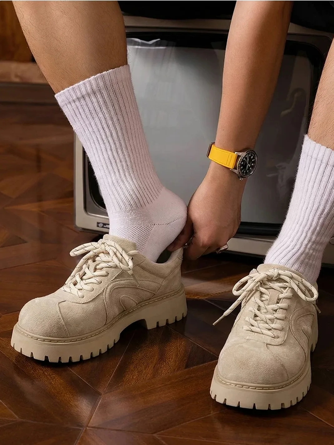 Mule Donkey | Retro Chunky Derby Shoes