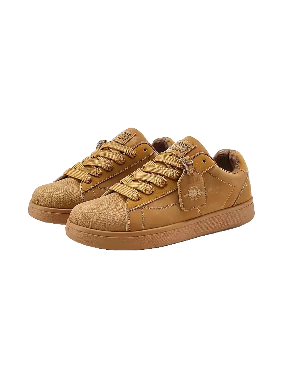 HSHDTMMXLQYD | Wheat Shell Toe Casual Sneakers