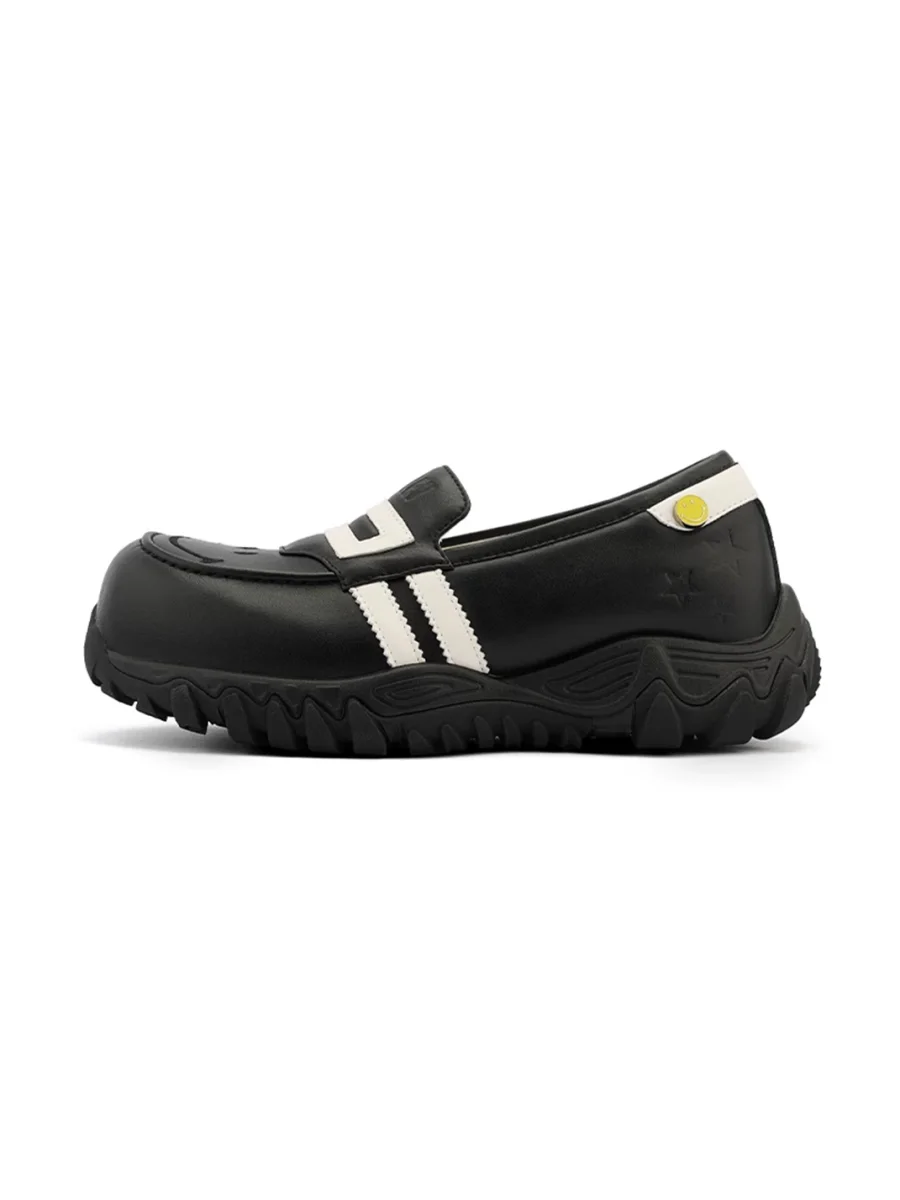 SMILEY | Retro Platform Slip-On Loafers - 4