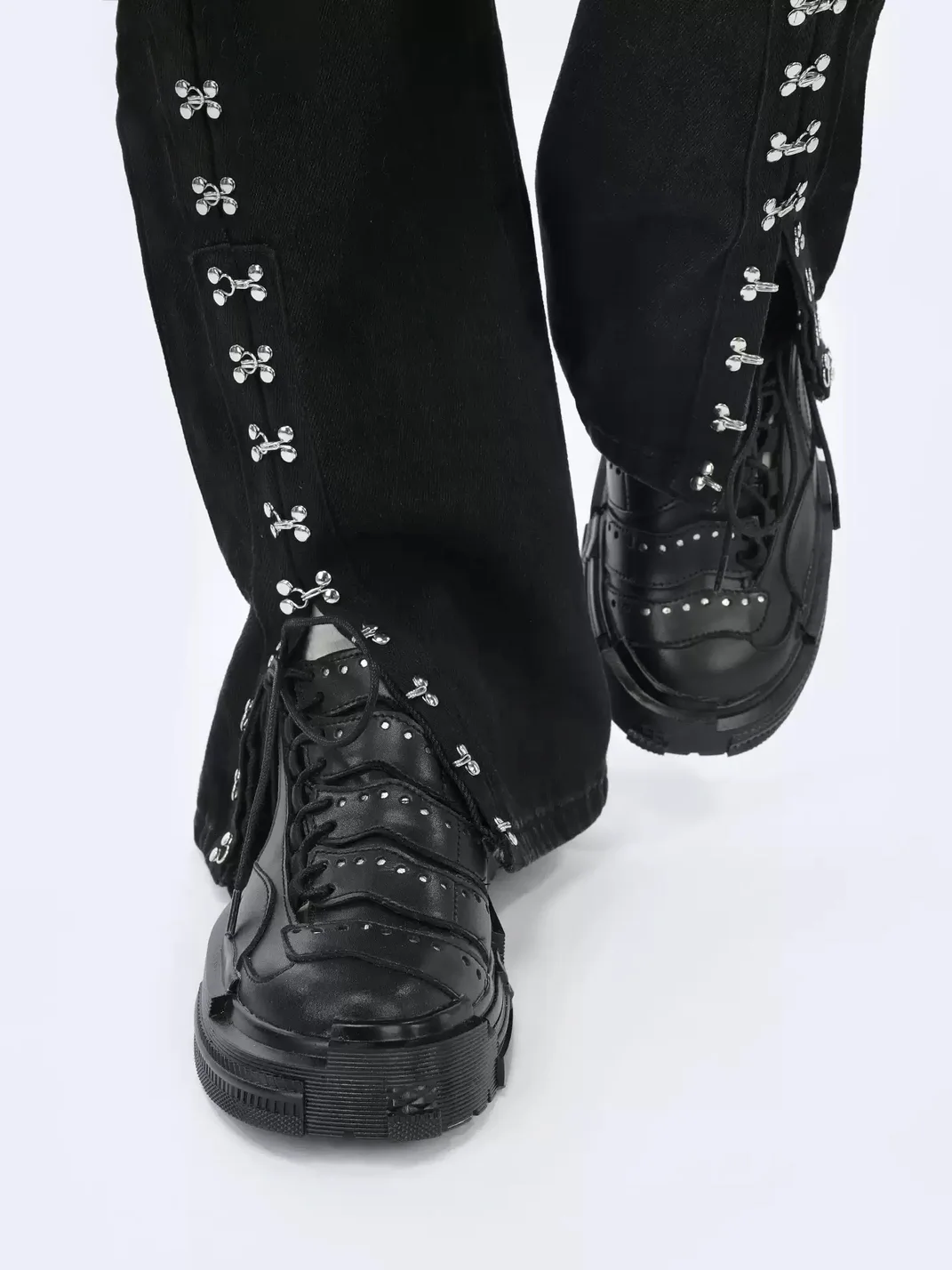 EMYLD | Black Chunky Derby Shoes
