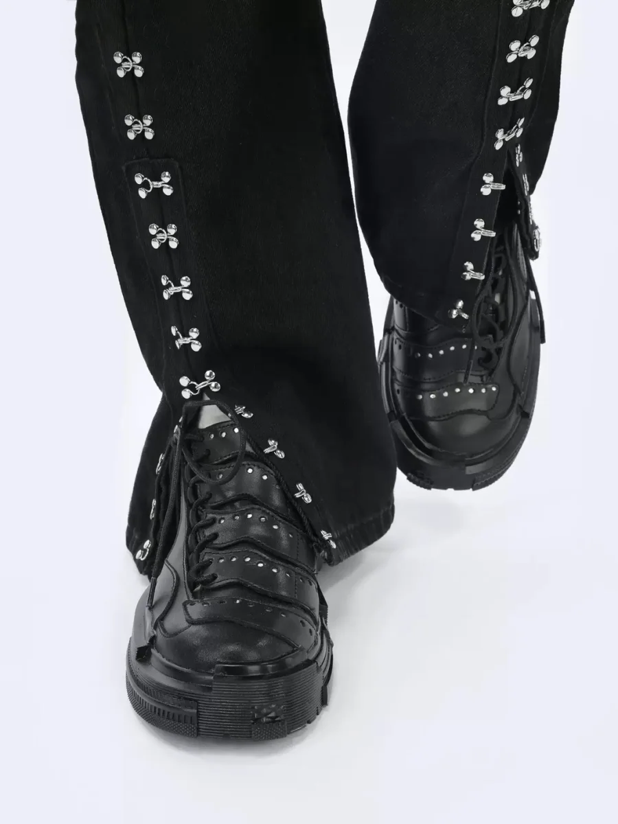 EMYLD | Black Chunky Derby Shoes - 4