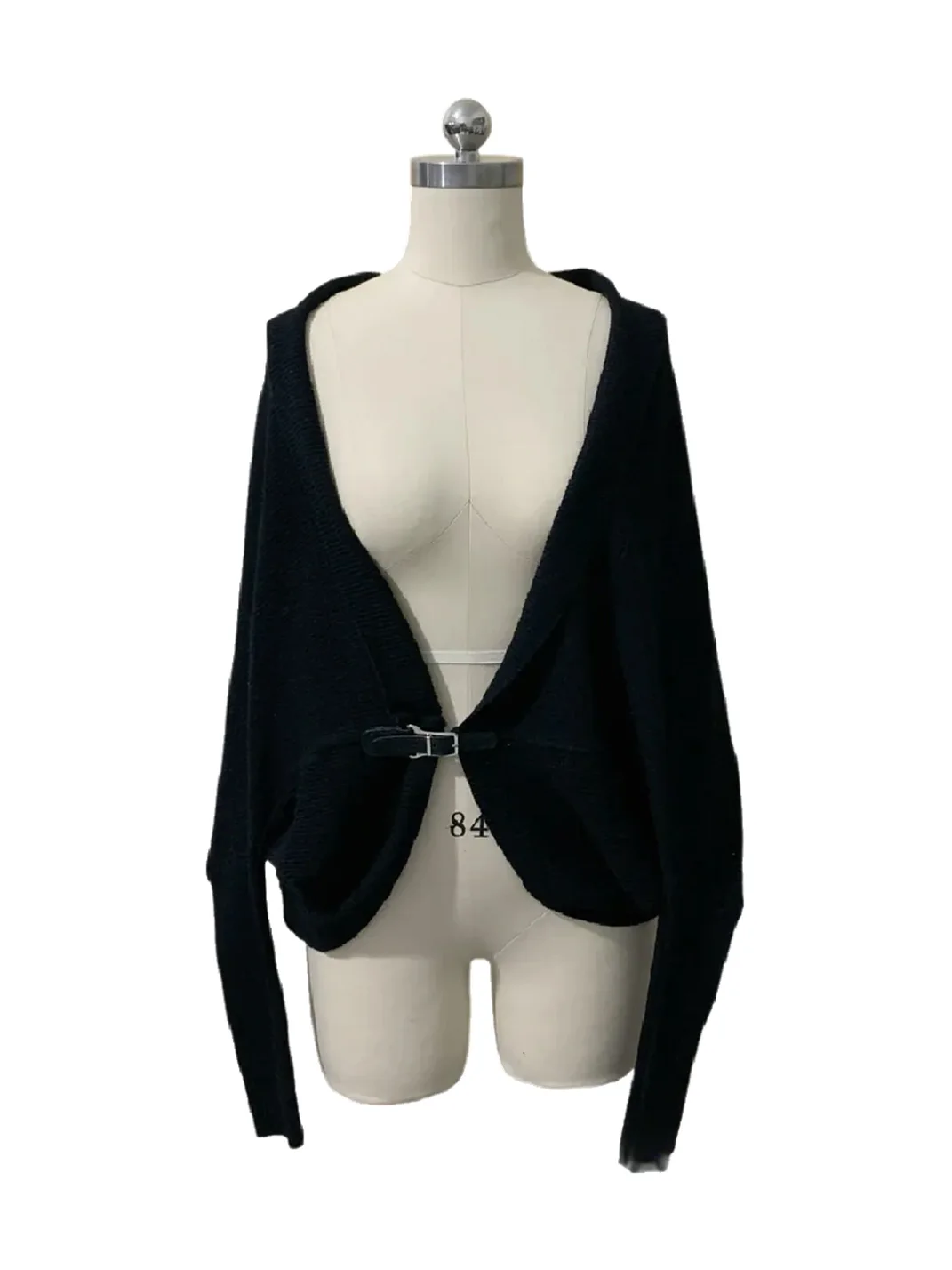 Bae bi | Batwing Sleeve Clasp Front Knit Cardigan