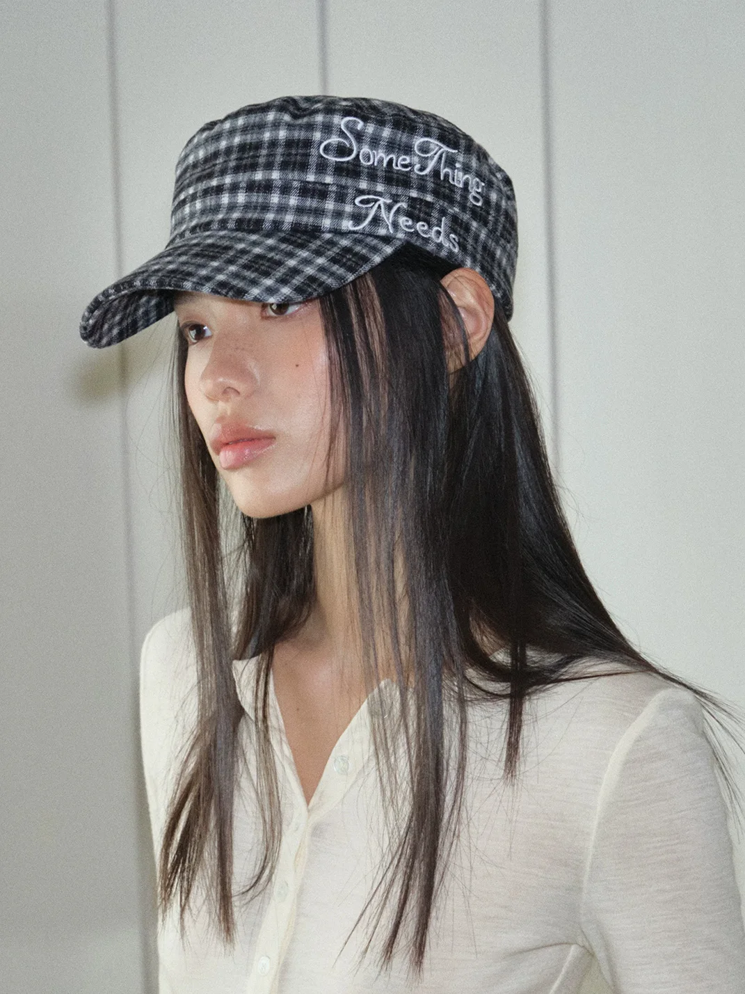 Something needs | Retro Plaid Cap