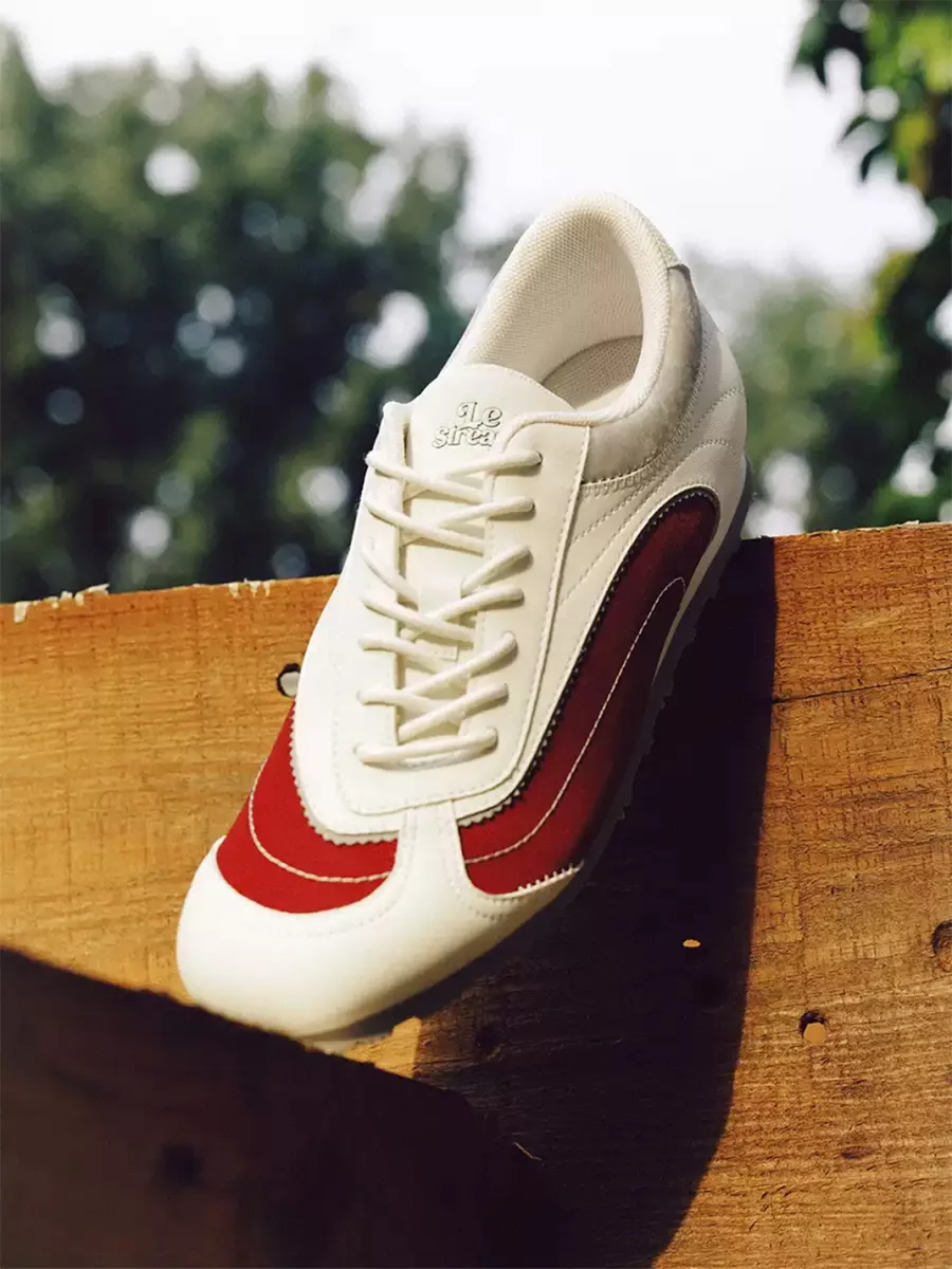 LeStream official | Red White Color-Block Retro Trainer Sneakers - 2
