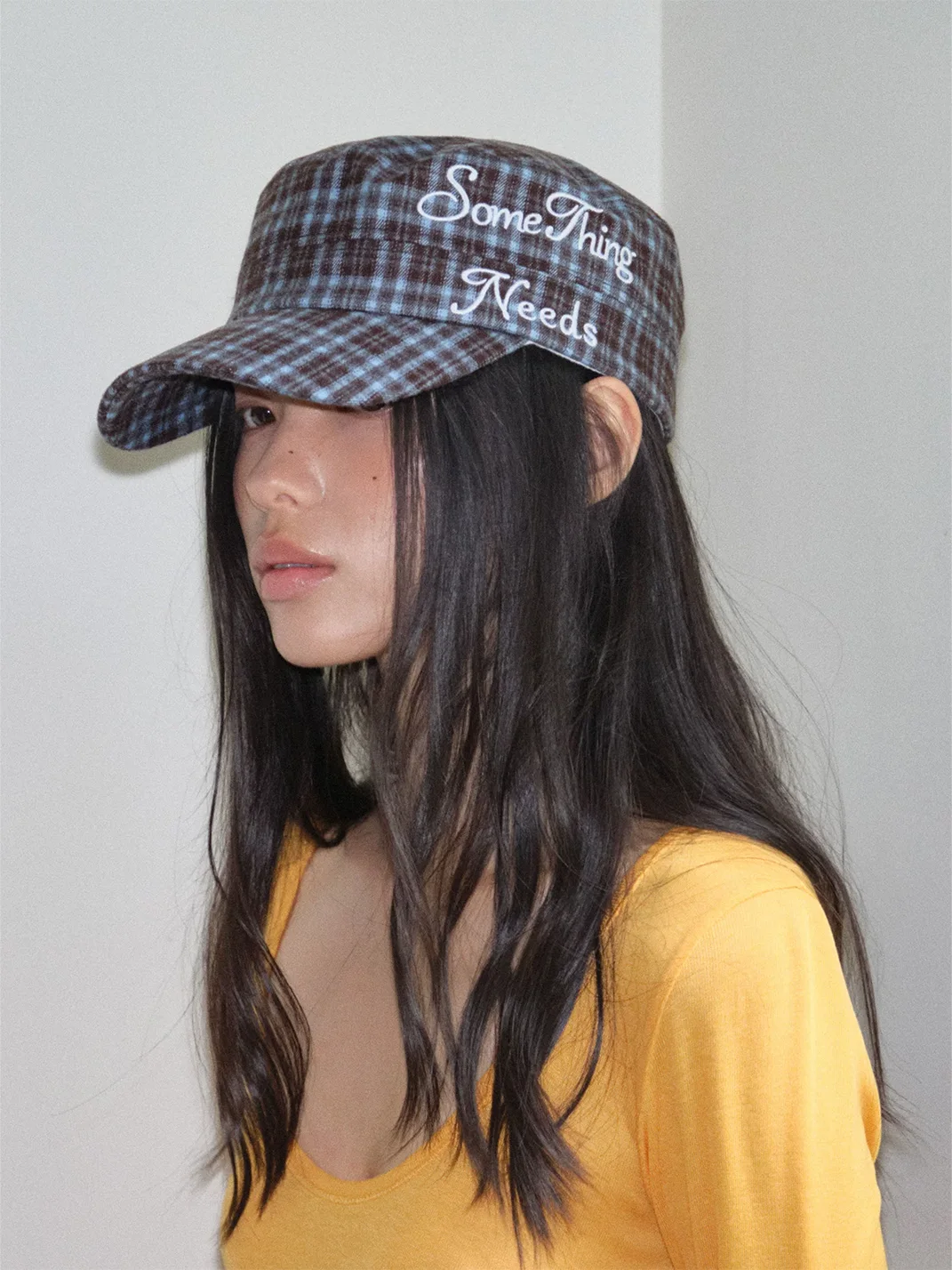 Something needs | Retro Plaid Cap