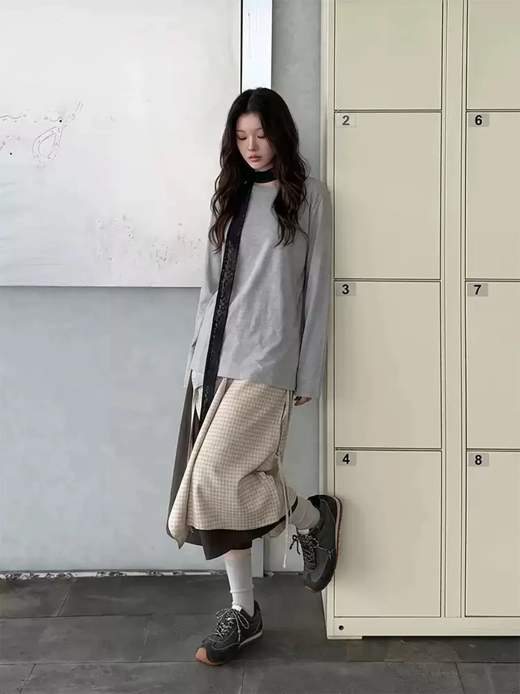 Mule Donkey | Gray Retro Colorblock Lace-Up Platform Sneakers