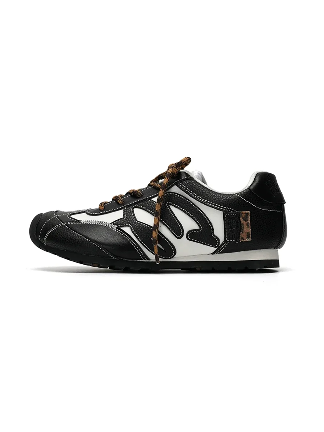 Mule Donkey | Retro Colorblock Lace-Up Sneakers