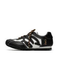 Mule Donkey | Retro Colorblock Lace-Up Sneakers