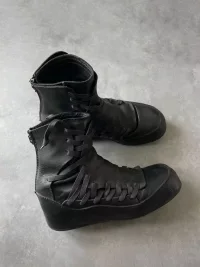 DLMNX | Retro Lace-Up Platform Ankle Boots
