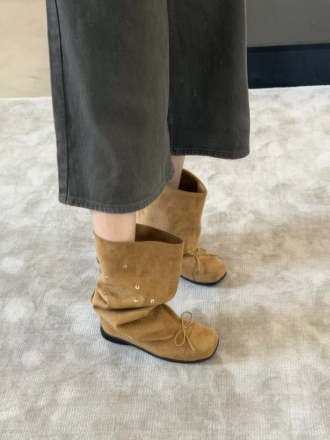 In lucky | Bow Western Short Boots