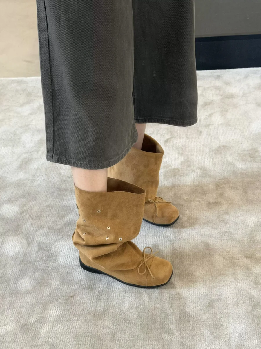 In lucky | Bow Western Short Boots - 3