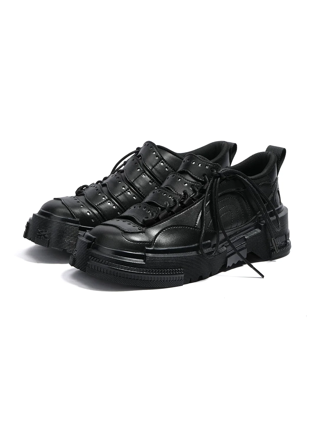 EMYLD | Black Chunky Derby Shoes
