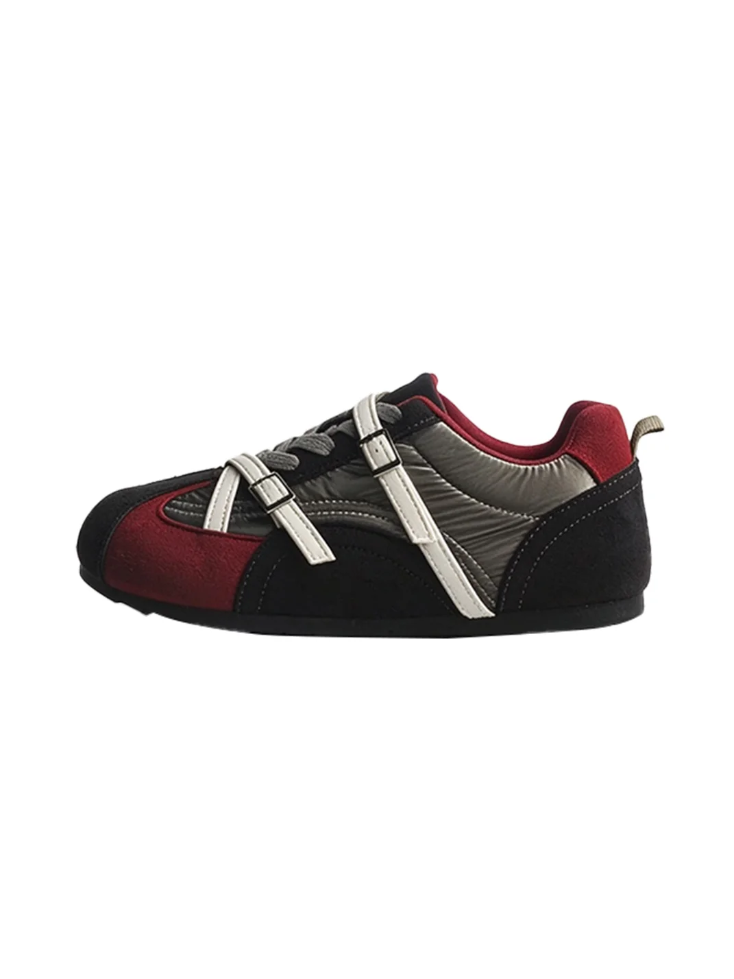 Jpoetry | Retro Colorblock Buckle Lace-Up Sneakers