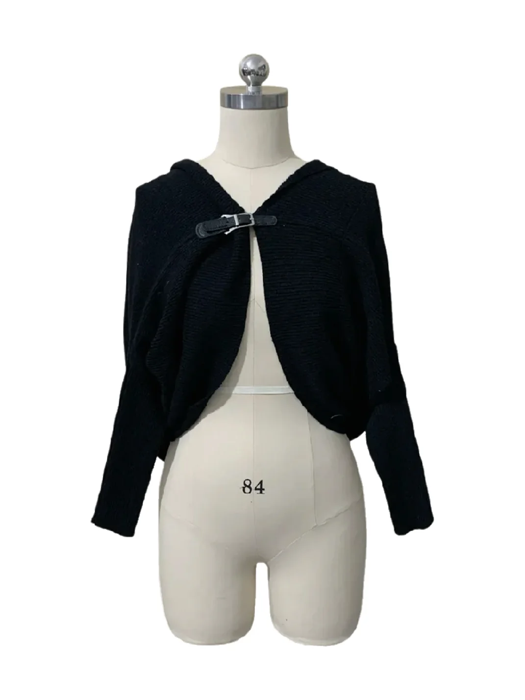 Bae bi | Batwing Sleeve Clasp Front Knit Cardigan