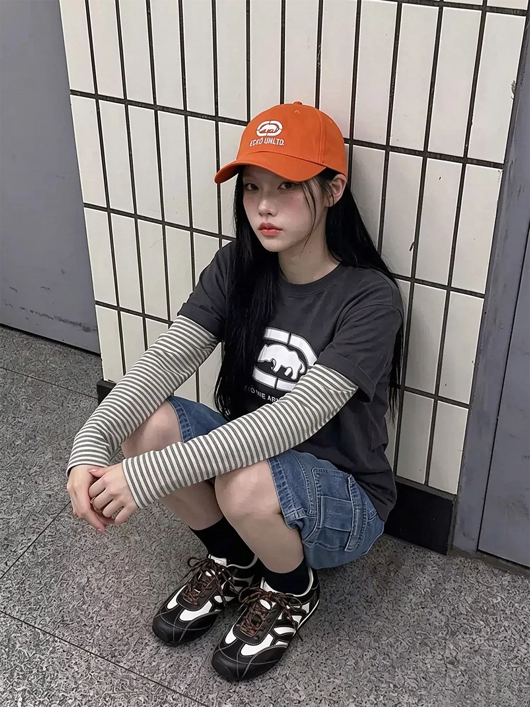 Mule Donkey | Retro Colorblock Lace-Up Sneakers