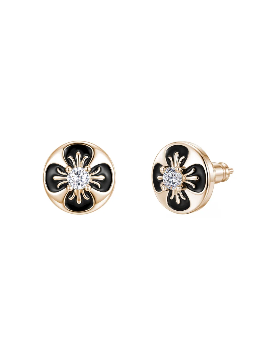ICEGANG | Iris Round And Square Stud Earrings - 2