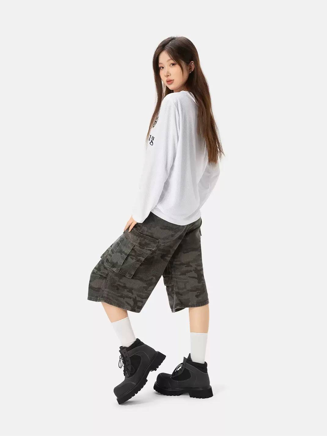 SENGUOGUO | Thick Sole Workwear Ankle Boots