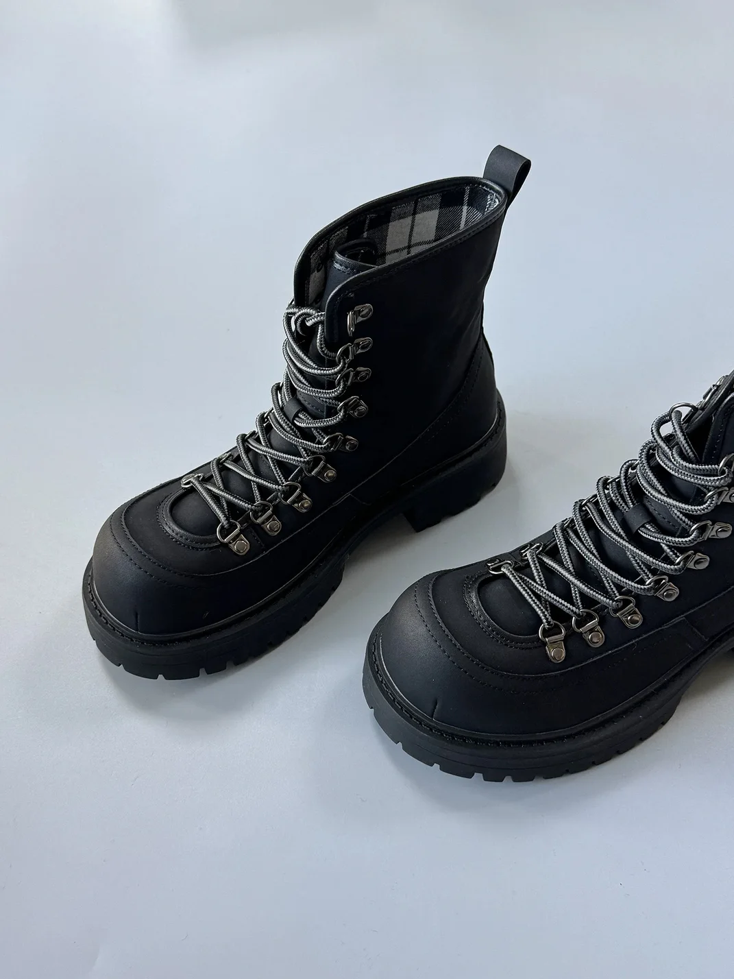 RCAD | Lace-Up Thick-Sole Motorcycle Boots