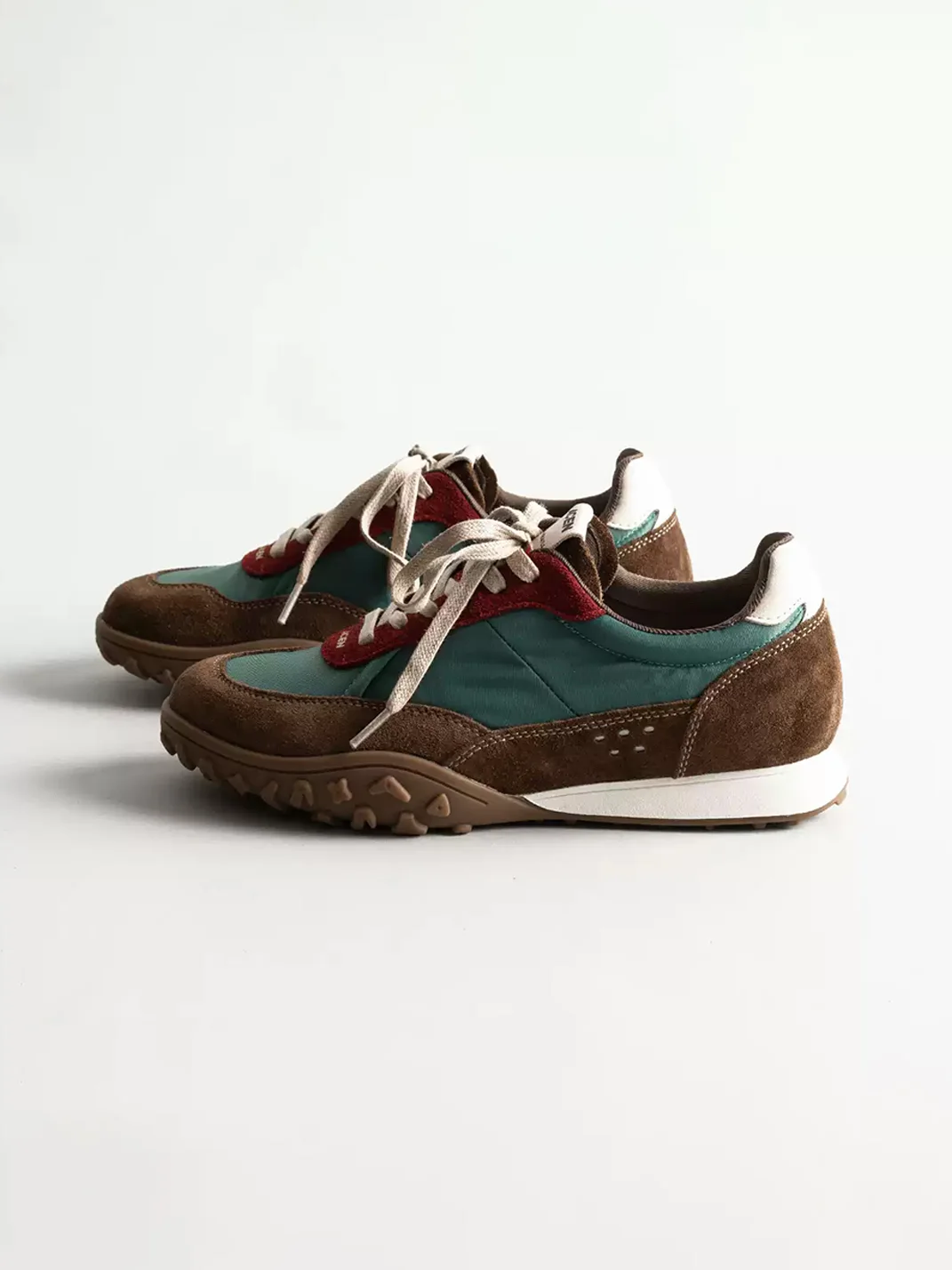 KAIMANLI | Retro Leather Panel Sneakers