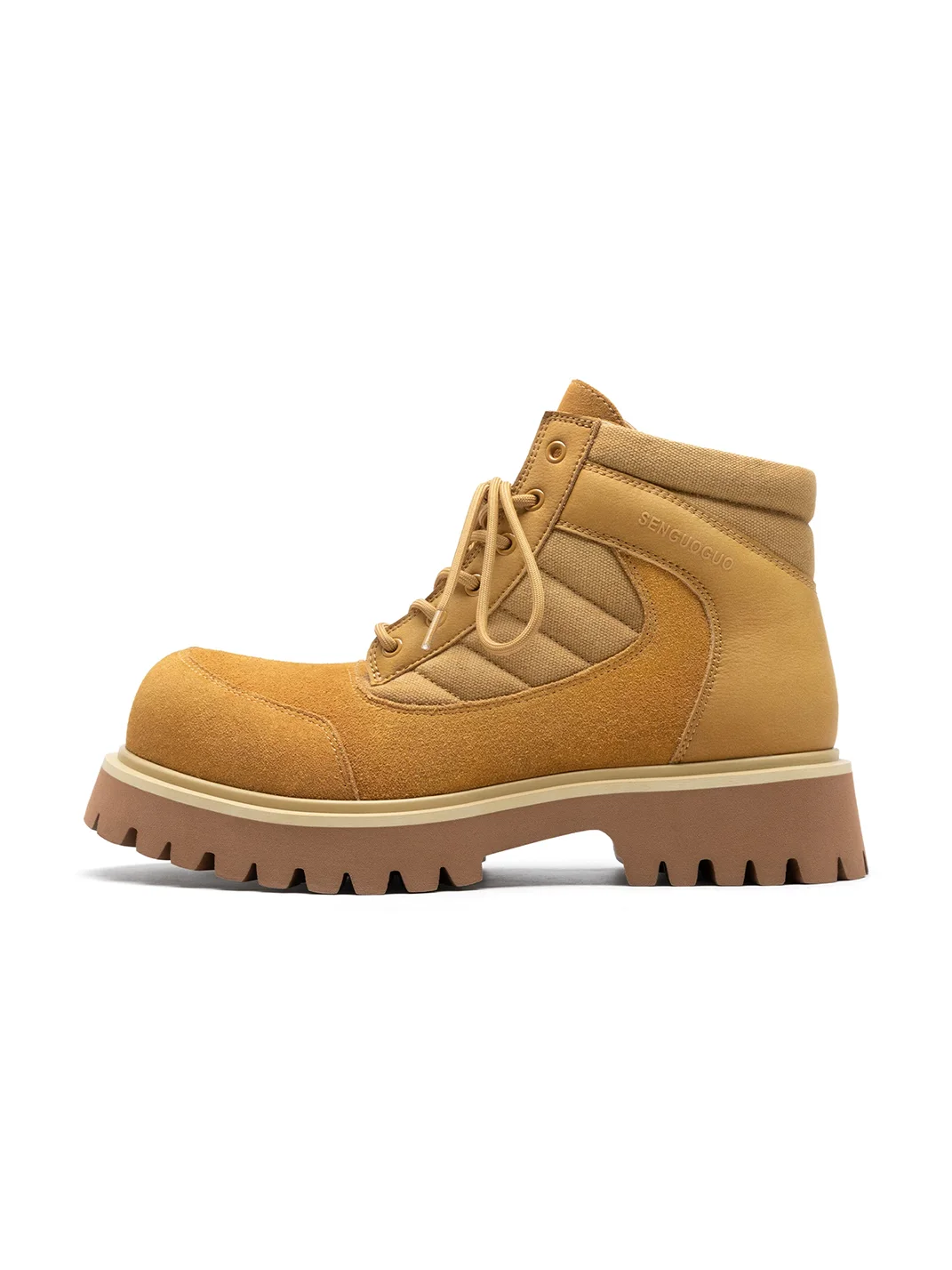 SENGUOGUO | Thick Sole High Top Work Boots